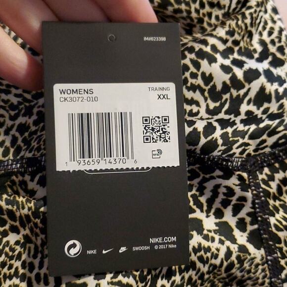Nike One Leopard‎ Print 7/8 Tights XXL NEW!!! - Picture 8 of 10